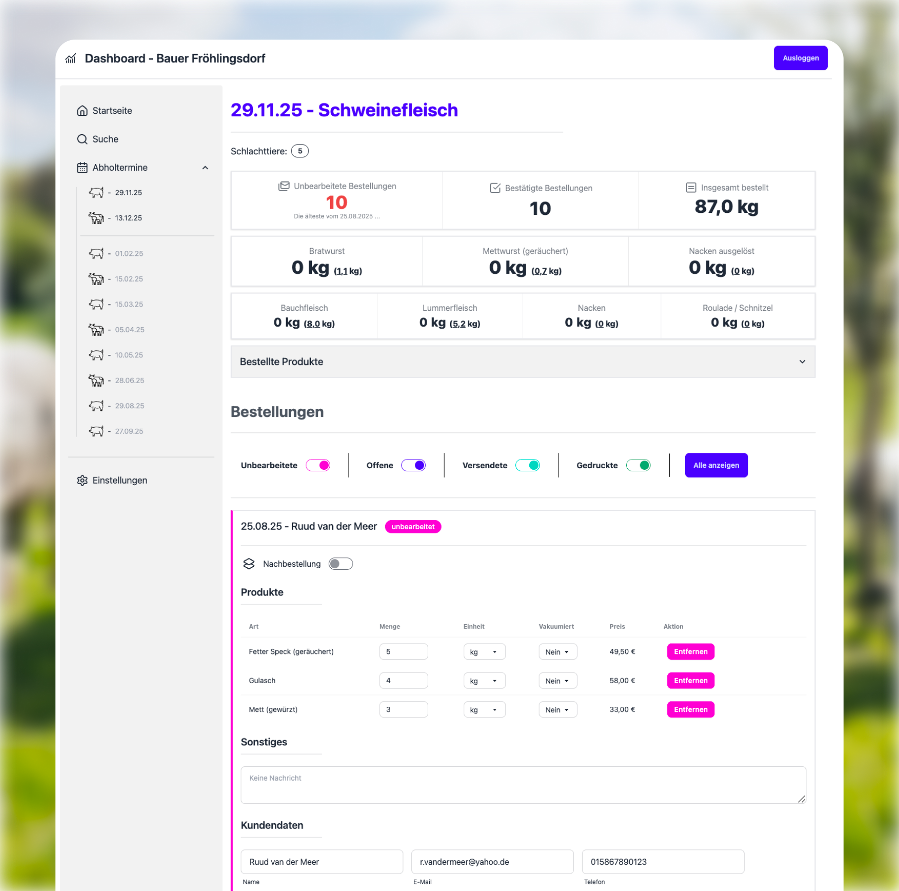Bauer Fröhlingsdorf (2025)